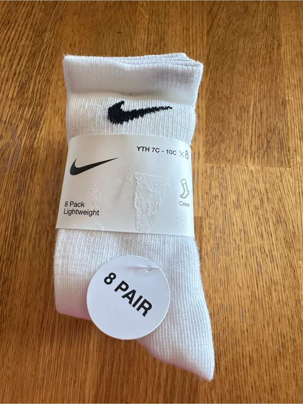 Boy’s White Nike Socks